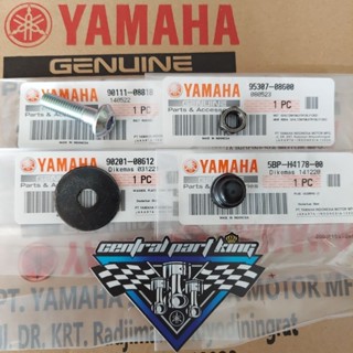 น็อตครอบไฟหน้ารถยนต์ แบบยางสะท้อนแสง RX KING 2007-2008 SCORPIO ORIGINAL YAMAHA 90111-08818 90201-08612 95307-08600 5BP-H4178-00