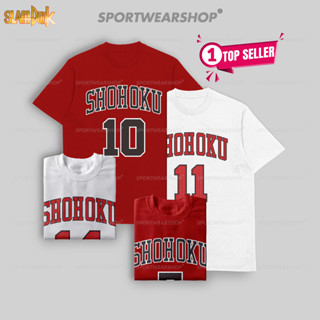 เสื้อยืด ลายบาสเก็ตบอล NBA SLAMDUNK Shohoku No.10 Hanamichi Sakuragi And FREINDS สําหรับผู้ชาย ผู้หญิง