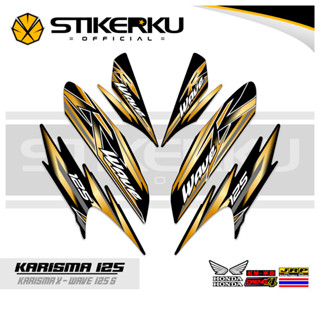 สติกเกอร์ ลาย Charisma STRIPING 125-35 MOTIF Charisma STICKER X 125 D STOCK DECALS Variations STRIKER Contemporary Charisma SIKER Unique ORI Stickersimple STRIPING Motocycle Trim WAVE 125s SUPRA Father stickerkustore