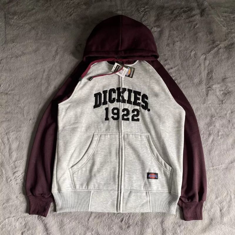 Dickies 1922 เสื้อกันหนาวมีฮู้ด มีซิป เหมือนของแท้ พรีเมี่ยม