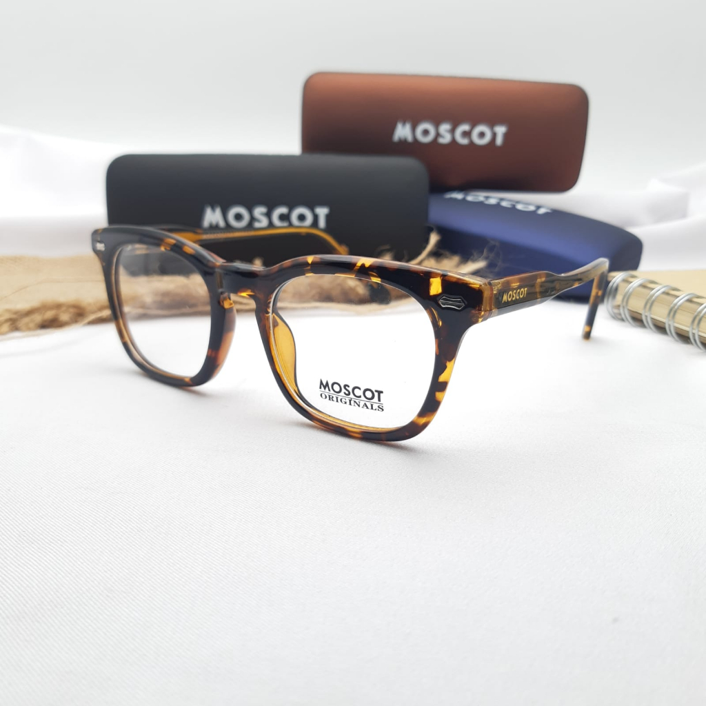 ใหม่ UNISEX MOSCOT 5877 LEOPARD AUTHENTIC SERIES ผู้ชาย/ผู้หญิง GLASSES FRAME ขนาด 49-20-151