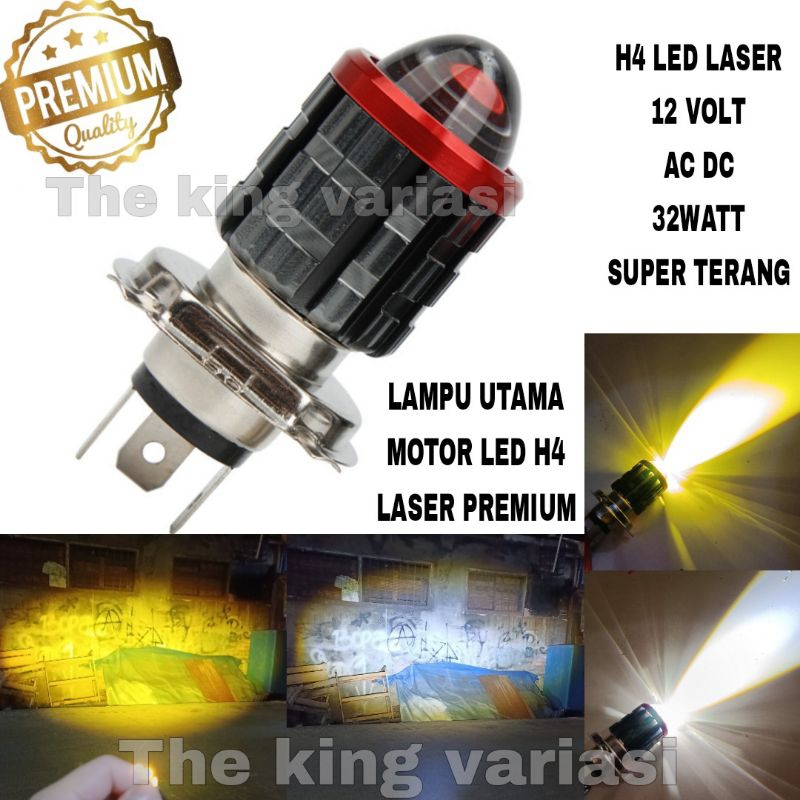 H4 ไฟ LED LED / H4 DC SUPER BRIGHT LASER LED MOTORCYCLE HEADLIGHTS / MOTORCYCLE HEADLIGHTS / H4 ไฟหน