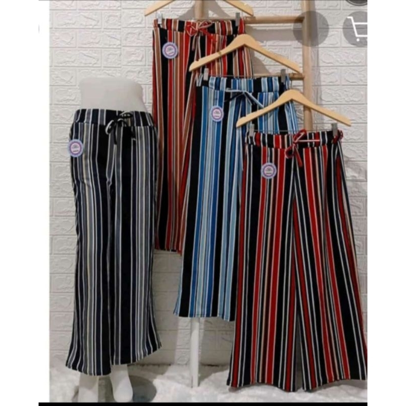 กางเกง CULOT พร้อมเทป MOTIF, CREP MATERIAL