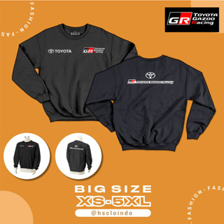 เสื้อแจ็กเก็ตกันหนาว ผ้าฟลีซ ขนาดใหญ่ สําหรับ Toyota Gazoo Racing GR  XS S M L XL XXL 3XL 4XL 5XL