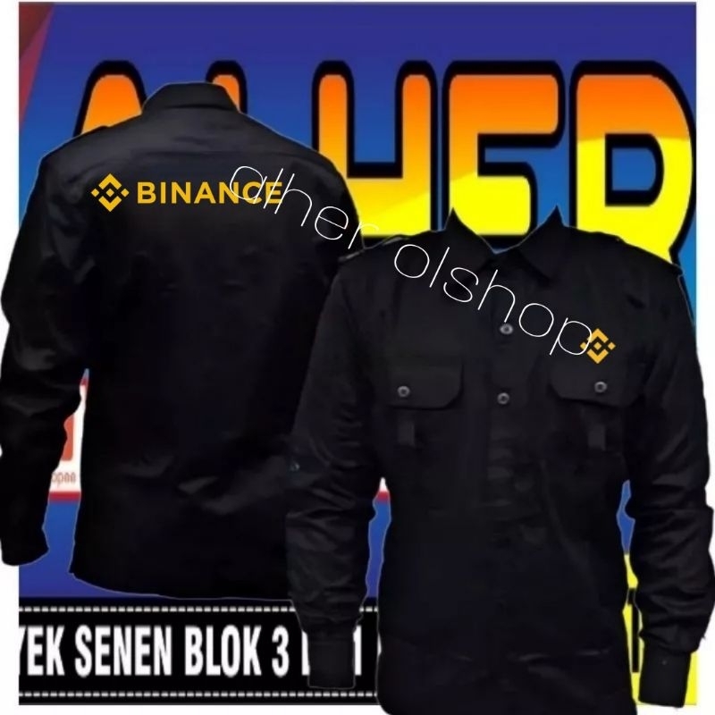 KEMEJA Binance เสื้อเต้นรําชุด Pdh binance Pdl binance เสื้อทํางาน binance ทํางาน Pdh เสื้อผ้าทํางาน