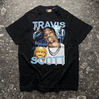 เสื้อยืด พิมพ์ลาย Travis SCOOT BLACK พรีเมี่ยม