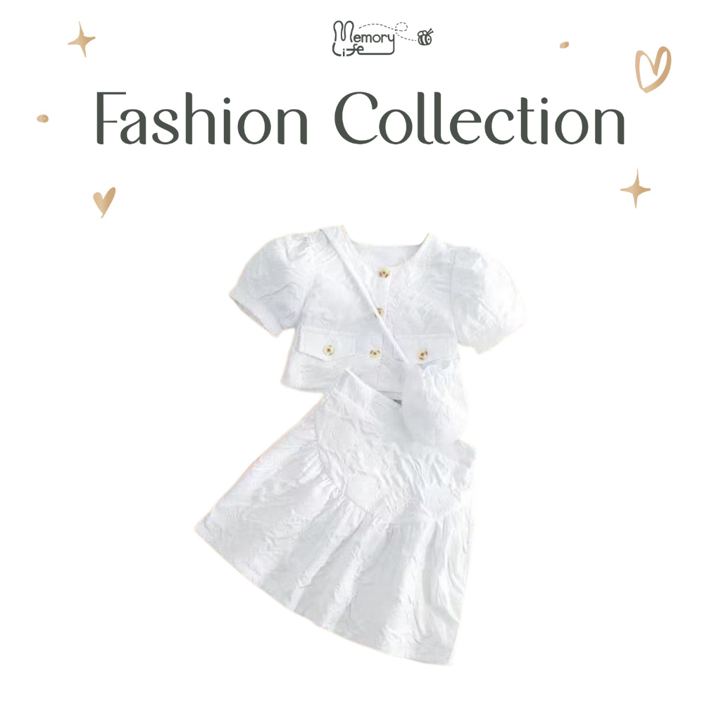 Memorylife - Raquelle ชุดแร็กเก็ต | ชุดสูท พรีเมี่ยม สําหรับเด็กผู้หญิง อายุ 4-7 ปี