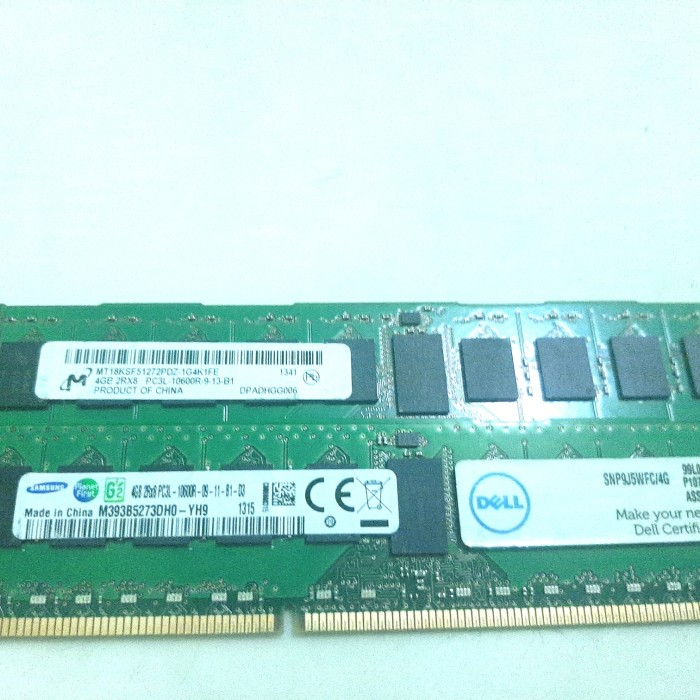 หน่วยความจํา RAM SERVER 4GB DDR3 2Rx8 PC3L-10600R