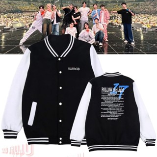 เสื้อแจ็กเก็ตเบสบอล Mingyu Svt Tour Varsity สําหรับผู้ชาย