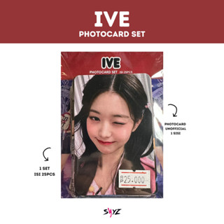 พร้อมส่ง] ชุดโฟโต้การ์ด IVE - มี 25 ชิ้น - Wonyoung Liz Yujin Rei Gaeul Lesseo dive - Unofficial pc set