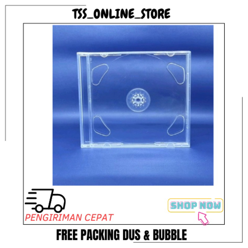 Cd DVD CASE THICK DOUBLE MIKA MATERIAL TRANSPARENT COLOR (แพ็คเกจเดียวมี 5 กล่อง)