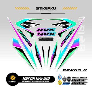 สติกเกอร์ ลาย OLD AEROX 155 VVA MOTIF 28 OLD 155 VVA AEROX STICKER Unique AEROX 155 VVA STICKER AEROX 155 VVA STICKER STOCK DECAL LIST POLET Stickerkudecall