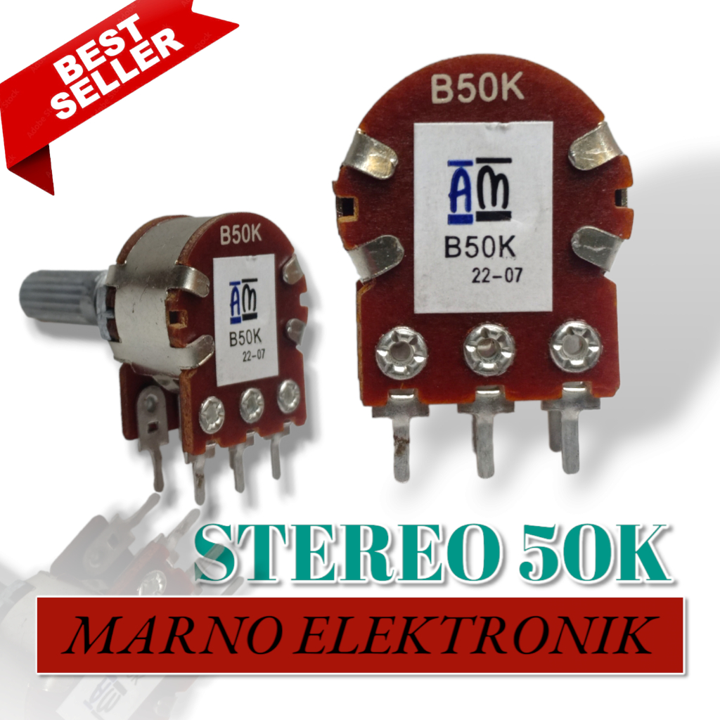 POTENSIO ROTARY STEREO 50K B50K 50 K FEET 6