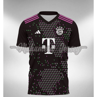เสื้อกีฬาแขนสั้น ลายทีม Bayern Munchen Away 2023 2024