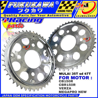 เฟืองเกียร์หลัง สําหรับ Honda Cb150 Cbr 150R Verza 428H ขนาด 35T ถึง 47T FUKUKAWA Mdl Sss