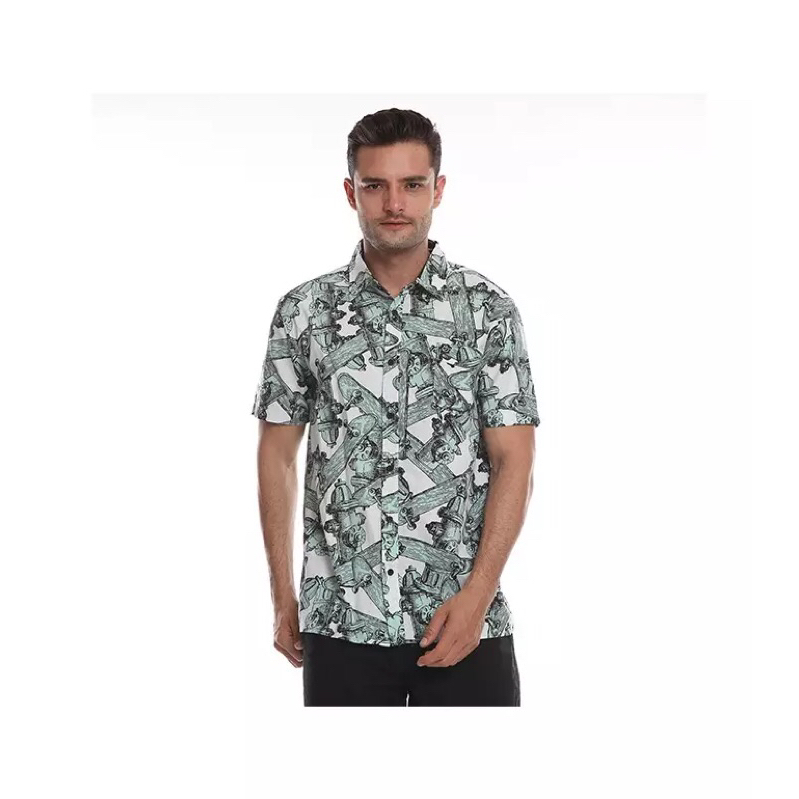 KEMEJA JUICEMATIC MSHS FUNKY SKATE OLIVE SHIRT