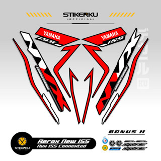 ใหม่ สติกเกอร์เชื่อมต่อ AEROX 155 MOTIF 41 COMBO COLOR พื้นฐาน สีดํา สติกเกอร์ AEROX 155 AEROX 155 เชื่อมต่อสติกเกอร์ AEROX 155 เชื่อมต่อลิสต์ เสา ตัวแปร NVX STICKER AEROX 155 เชื่อมต่อแล้ว พร้อมส่ง DECAL Stickerkudecall