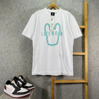 เสื้อยืด LIFEWORK FIGURE SILHOUETTE WHITE