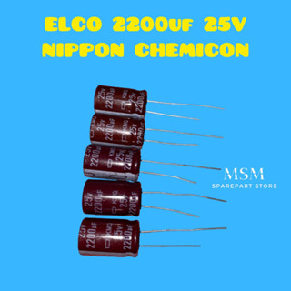 Elco 2200uf 25V NIPPON เคมี