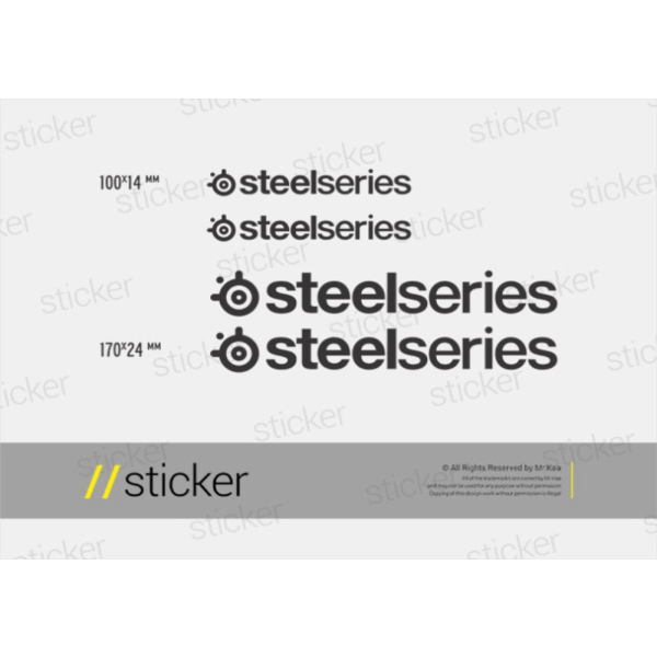 Steelseries - สติ๊กเกอร์ตัด Oracal Limited Edition