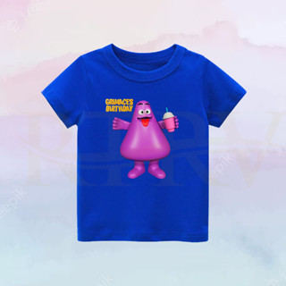 เสื้อยืด พิมพ์ลาย Grimace Shkar Birthday สําหรับเด็ก