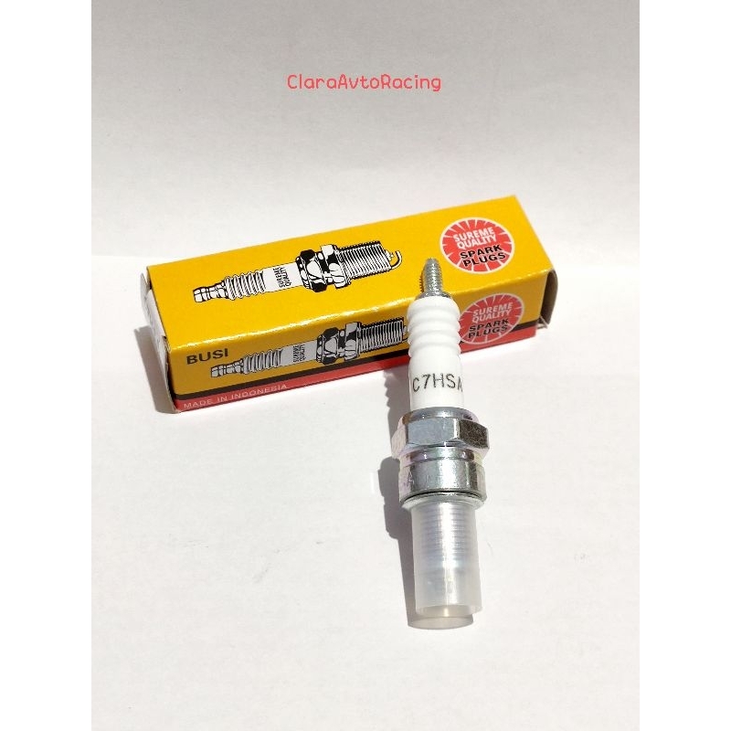 Ngk C7hsa หัวเทียน C7 หัวเทียนมอเตอร์ไซค์ Hsa Bebek Supra Win Revo Grand Smash Shogun Jupiter Legend