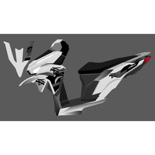 แผ่นใส รูปแบบการลอก VARIO 125 2023 GEN2 HAYABUSA MOTIF MAXDECAL