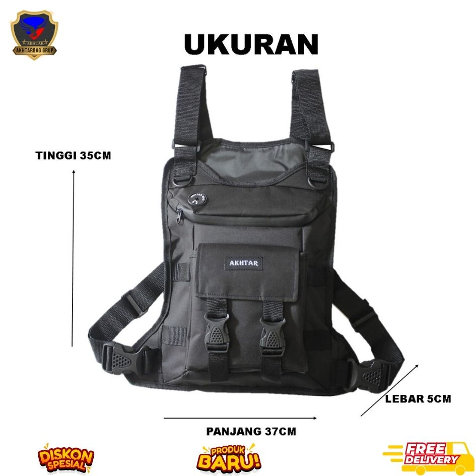 Simple Mens Bag Tactical Rig Bag Outdoor Chest Bag