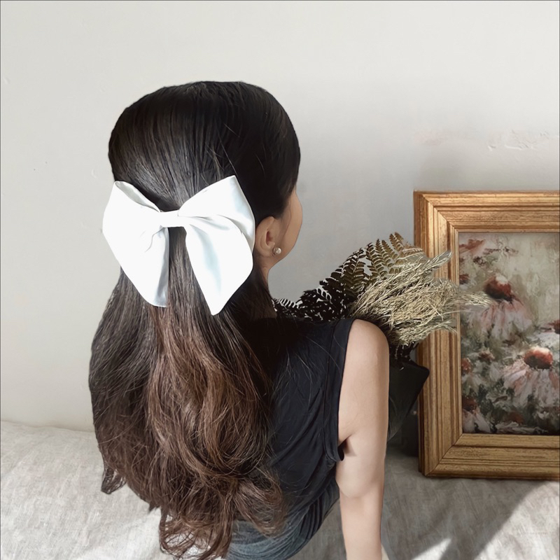 Ribbon HAIR HAIR CLIP/BOW HAIR CLIP/BOW SCRUNCHIE/SILK SATIN HAIR BOW