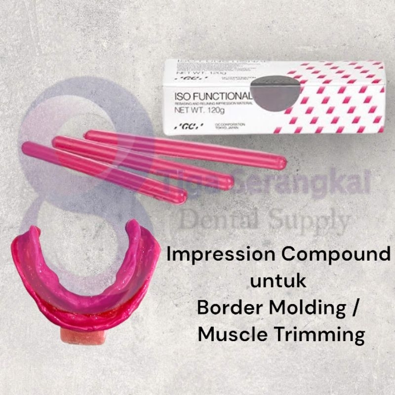 Dental GC Iso Functional Impression Compound Stick / วัสดุปั้นชายแดน Kerr สีเขียว