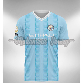 เสื้อกีฬาแขนสั้น ลายทีม Jersey M City Home 2023 2024