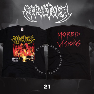 Sepultura MORBID VISIONS เสื้อยืด ลายวงร็อคเมทัล Builtup Prapatan Rebel Puritan