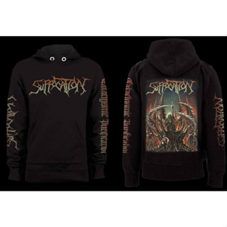 เสื้อกันหนาว มีฮู้ด ลาย SUFFOCATION - CATACLYSMIC