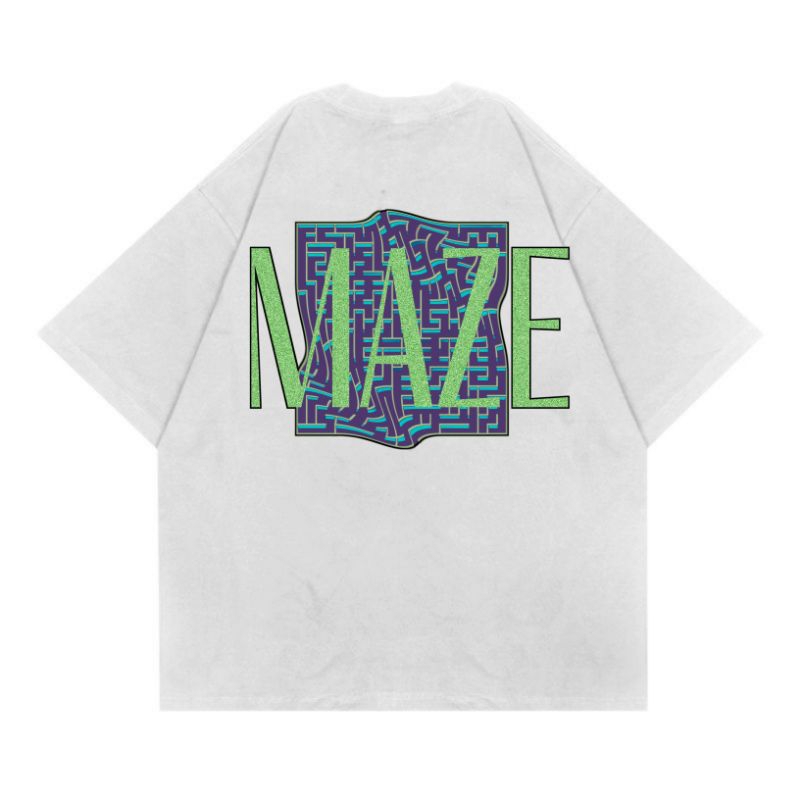 Aztecass OVERSIZED TEE MAZE - สีขาว