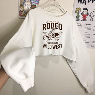 เสื้อครอป ROD WILD WEST เสื้อกันหนาว (LD 120, P43)