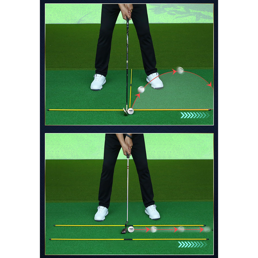 PGM Golf Alignment Stick Set Swing Path Trainer Practice Indicator Stick ราคา ถูกที่สุด ดีลบีเคเค แกลเลอรีภาพที่ 4