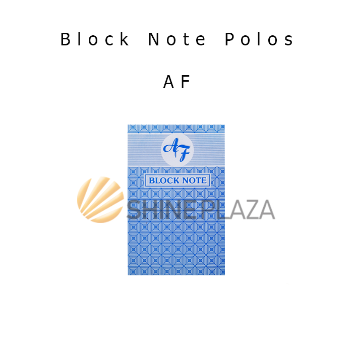 Block Note A6 Plain AF - Writing Pad Meeting Event Writing Book