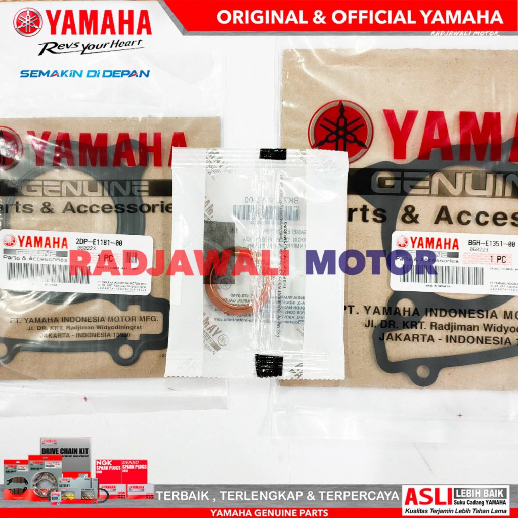 GASKET TOP SET ALL NEW NMAX, ALL NEW AEROX ORIGINAL YAMAHA B6H-E1351-00+2DP-E1181-00+BK7-E4613-00