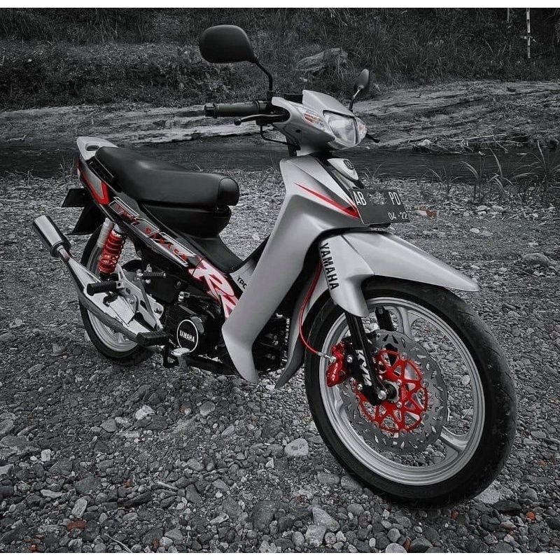 STRIPING ORIGINAL YAMAHA FIZR 2002 สติ๊กเกอร์ F1ZR LIS FIZ R F1Z R 2002 สีเงิน สีดํา