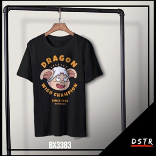 เสื้อยืดแขนสั้น พิมพ์ลายอนิเมะ Dragon Ball สีดํา BX3383