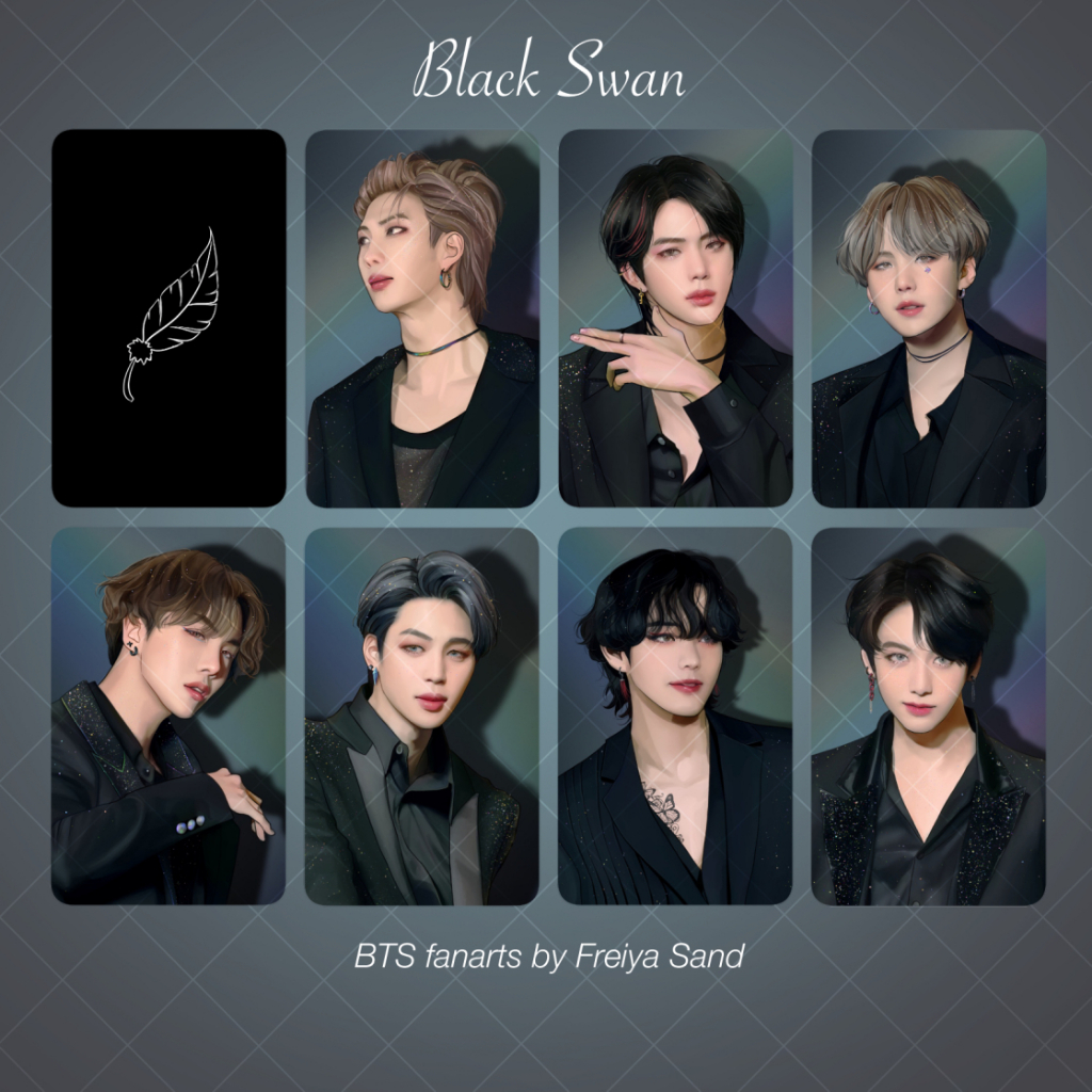 BTS Fanart Photocard - หงส์ดํา