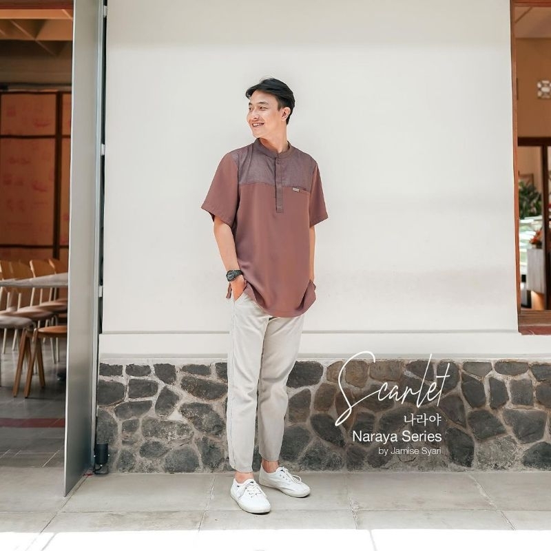 เจมี่ | Koko Mens Naraya Series - Scarlet | Jamise Syari - Faezia Official Shop | Koko เสื้อผ้าคู่รั
