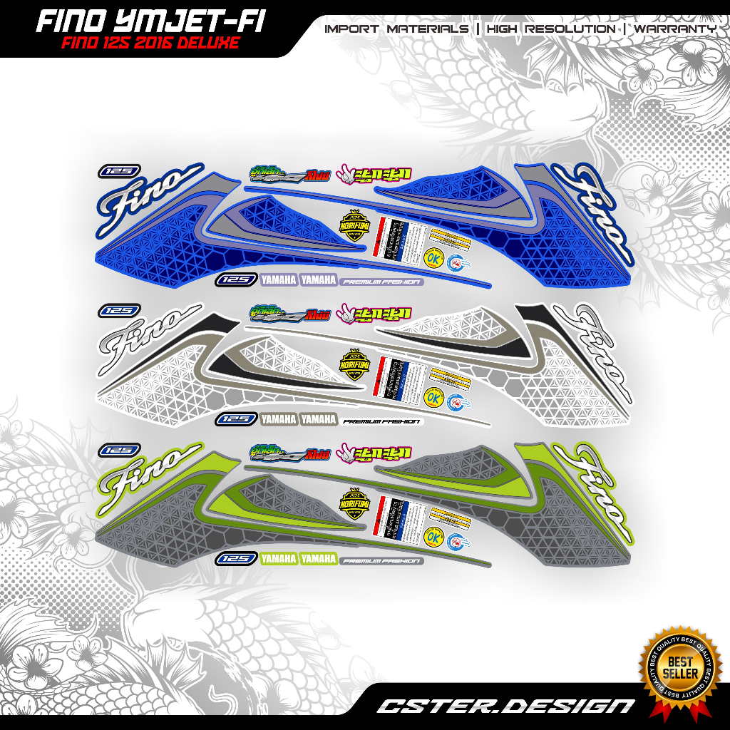 Striping fino YMJET FI fino 125 2016 ดีลักซ์
