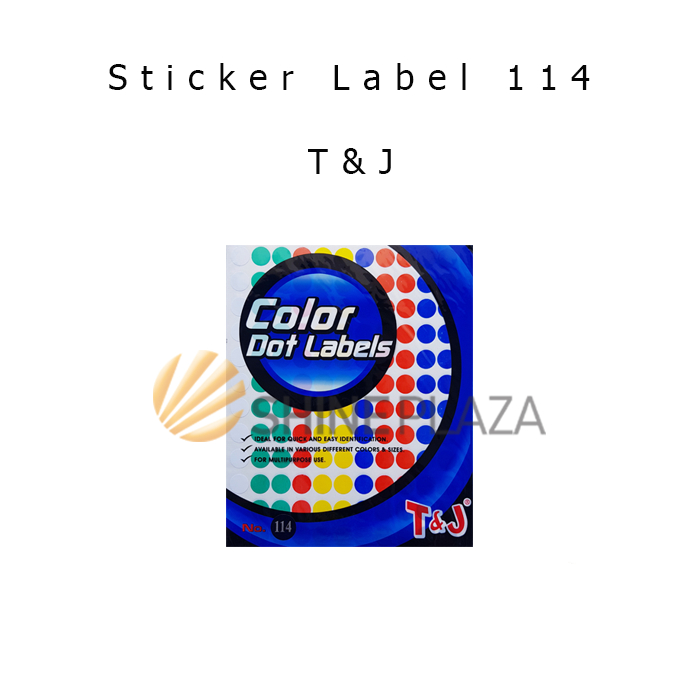 T&J 114 Color Label Sticker Paper - Color Label Sticker Dot Tom Jerry