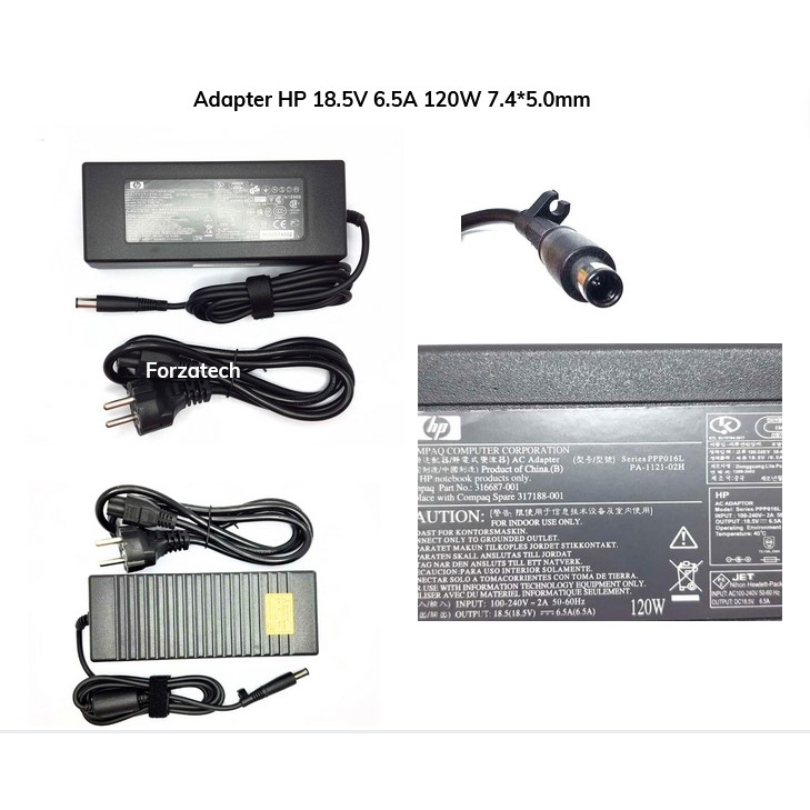 อะแดปเตอร์ชาร์จ HP PPP016L-E PA-1121-42HQ PPP016C PPP016H 537336-001 ประกันใหม่