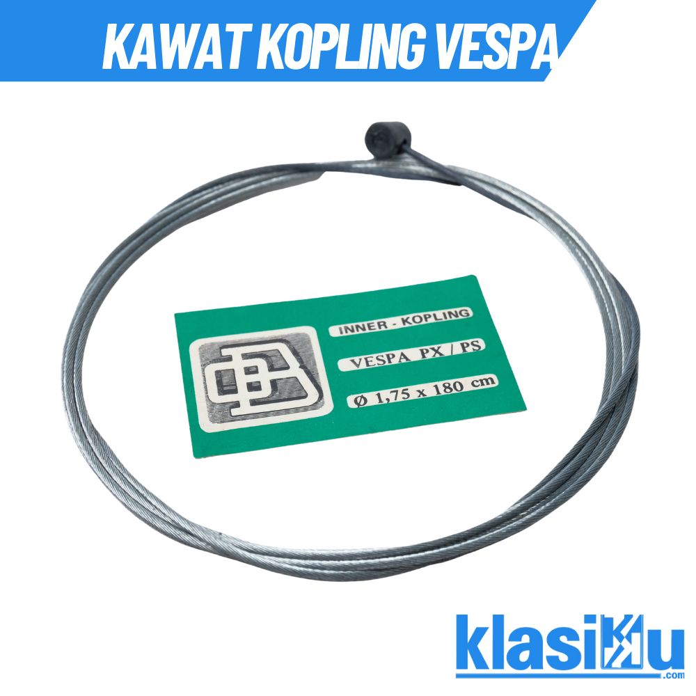 ลวดด้านในเชือกคลัทช์ลวดด้านใน Vespa Px Ps 1.75 X 180 cm Nos Old Stock