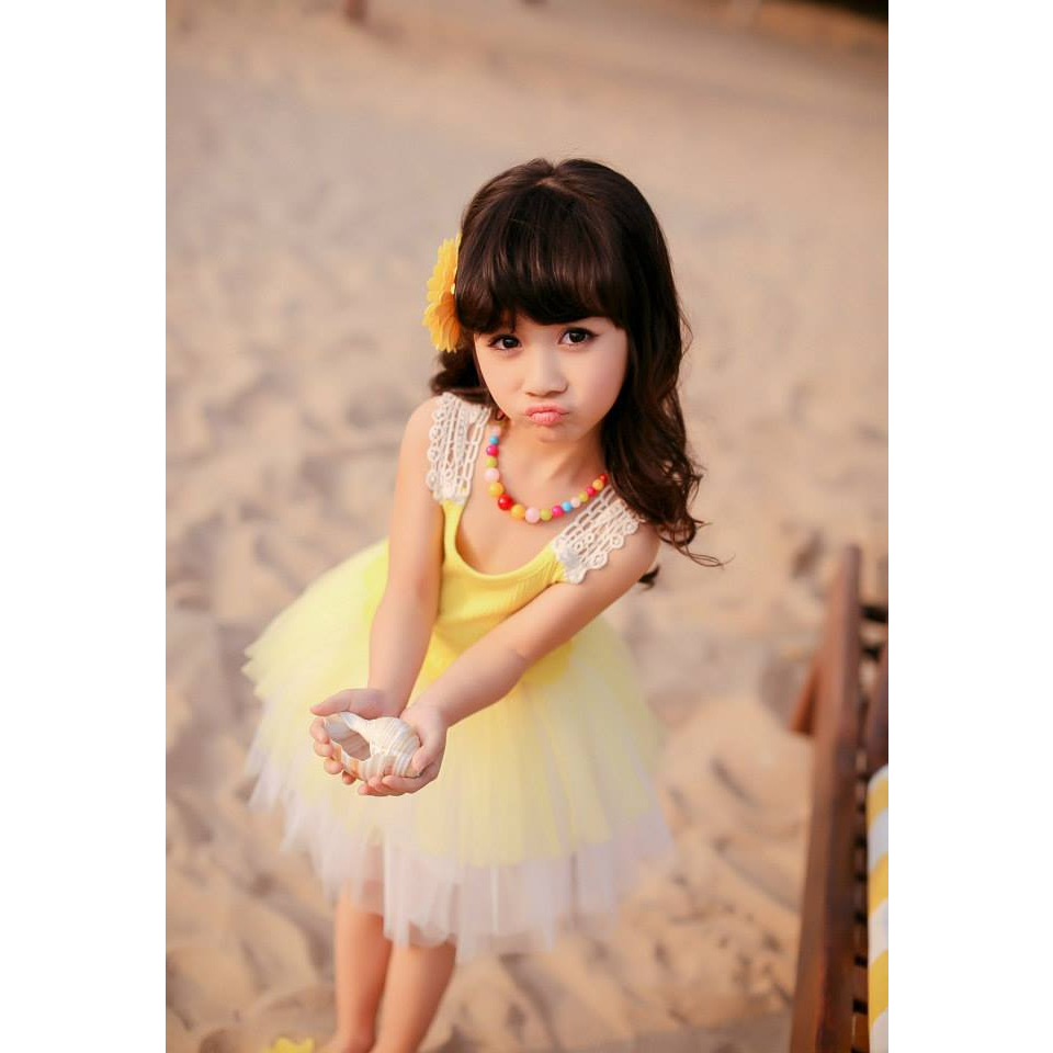 CHILDRENS BEACH DRESS WITH TUTU STYLE "MISS NARRIE"/VIS NARRIE CHILDRENS WALKING DRESS