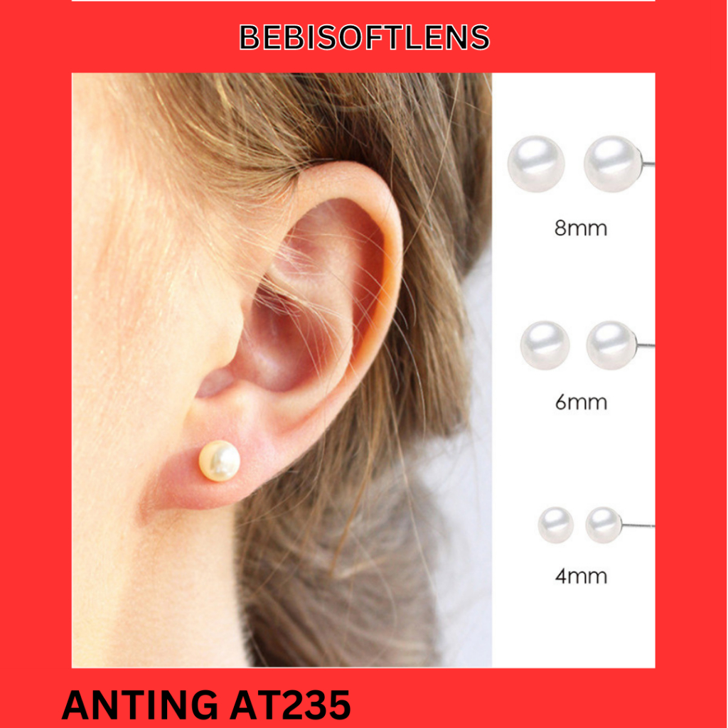 ELEGANT AT235 สแตนเลส 316L ต่างหูป้องกันสนิม ไม่ซ้ําใคร น่ารัก เท่ แฟชั่นผู้หญิงหรูหรา / BB / DELUNA