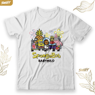 เสื้อยืด Bape Baby Milo x Spongebob Rare Collab BAJU DISTRO