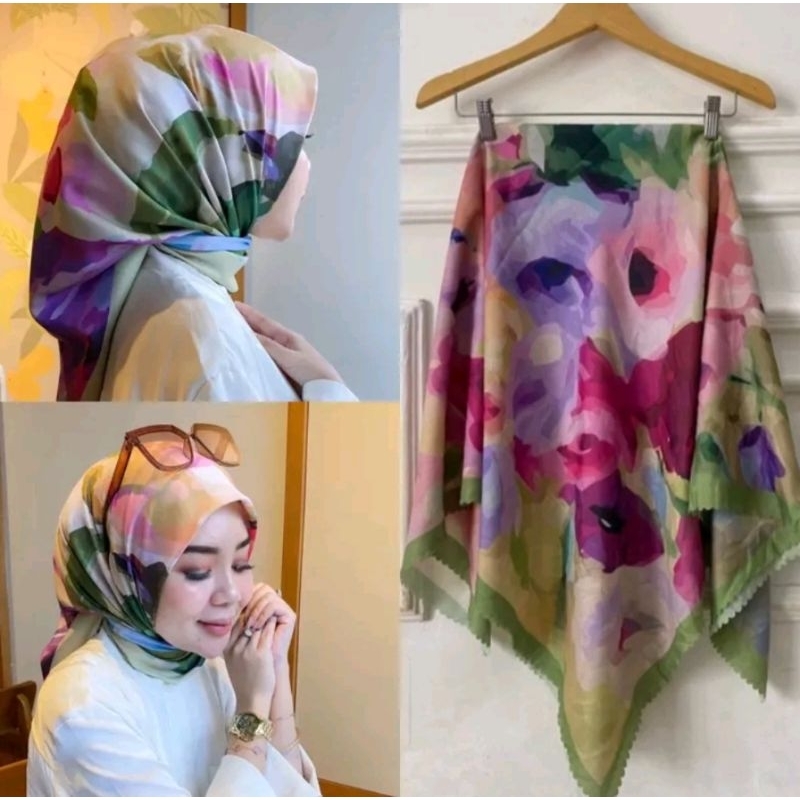 ลายสี่เหลี่ยม HIJAB ลายใหม่ล่าสุด DENAY HIJAB RECTANGULAR HIJAB Motif Premium Voal Veil ลายใหม่ล่าสุด 2024